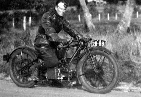 Alex & Douglas motorcycle on a country ride