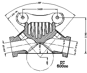 Douglas motorcycle cylinder head