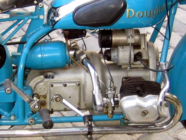 Nils Berset's 1950 350cc Douglas motorcycle