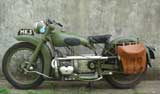 Mk3 army style Douglas motorcycle